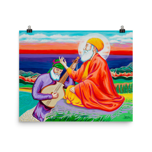 POSTER - SRI GURU NANAK DEV JI & BHAI MARDANA JI